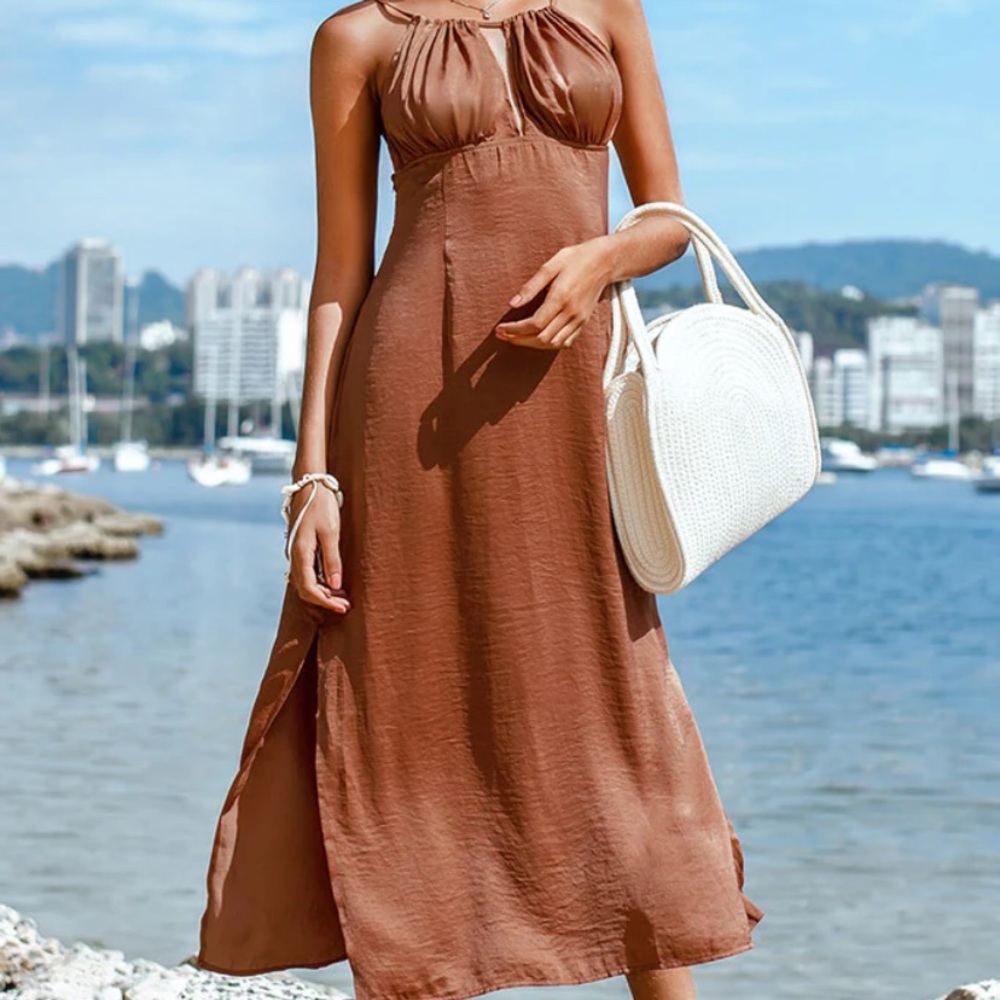 Rust colored dress